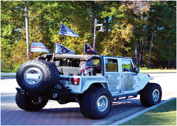 Custom Jeep flags