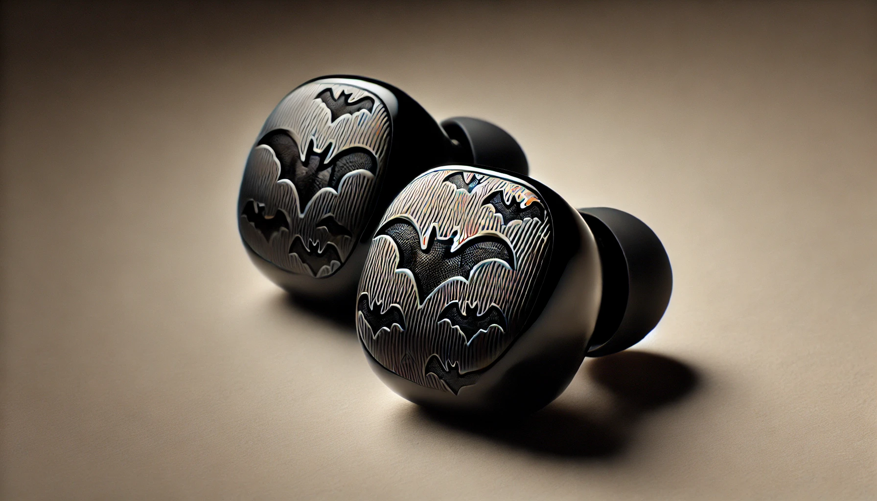 Thesparkshop in product batman style wireless bt earbuds
